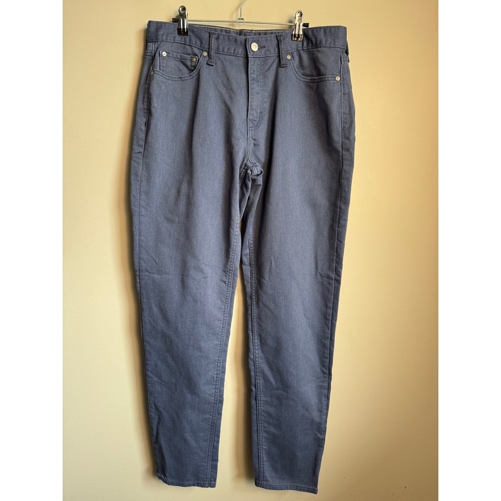 Banana Republic Mens Blue Heather Travel Jean 32x34 Athletic Fit Stretch Casual